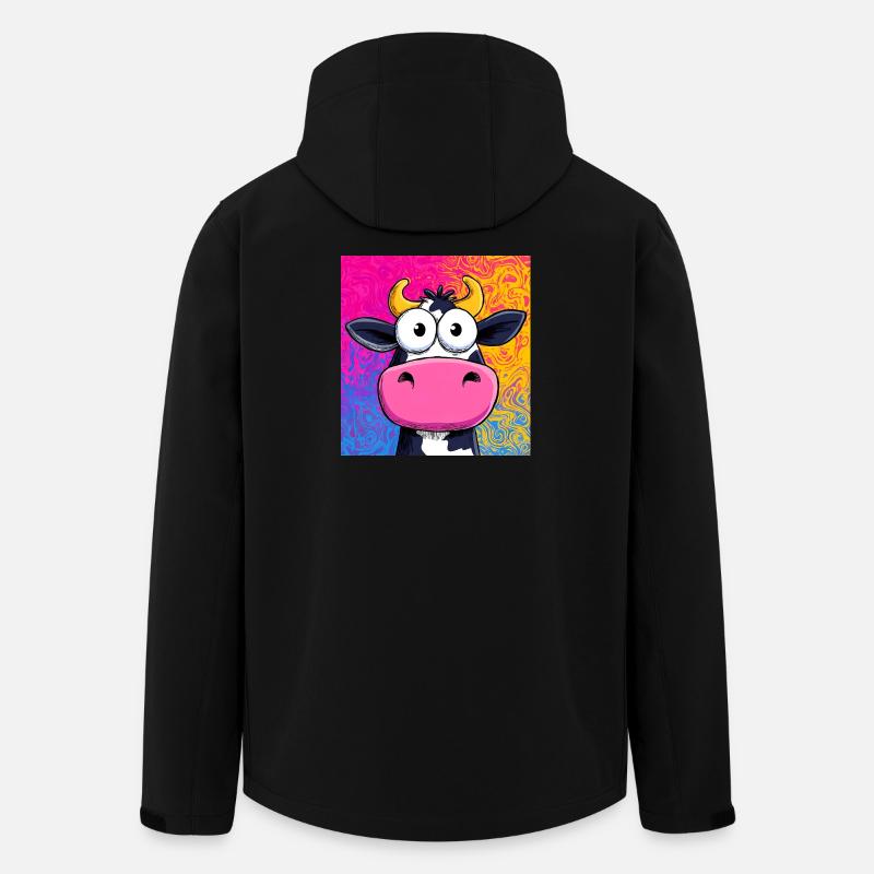 vache - Veste softshell homme en polyester recyclé Stanley/Stella - noir