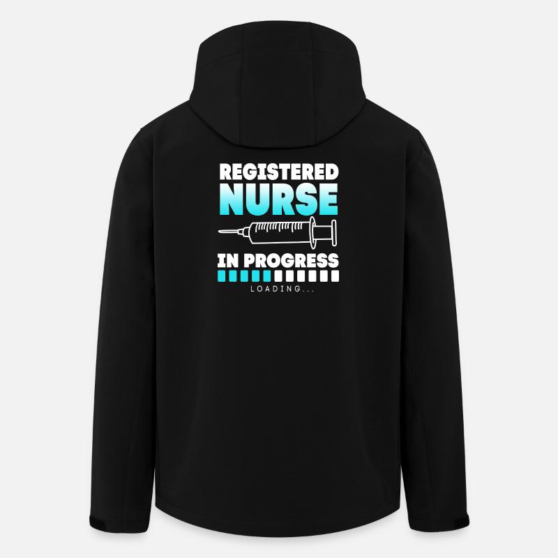 Nurse Hospital Nursing Gift - Men’s Recycled Softshell Jacket by Stanley/Stella - black