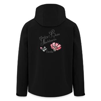 Beste Nachbarin - Recycelte Männer Softshell-Jacke von Stanley/Stella - Schwarz - Hinten - AI Model Male 185 light (185cm)