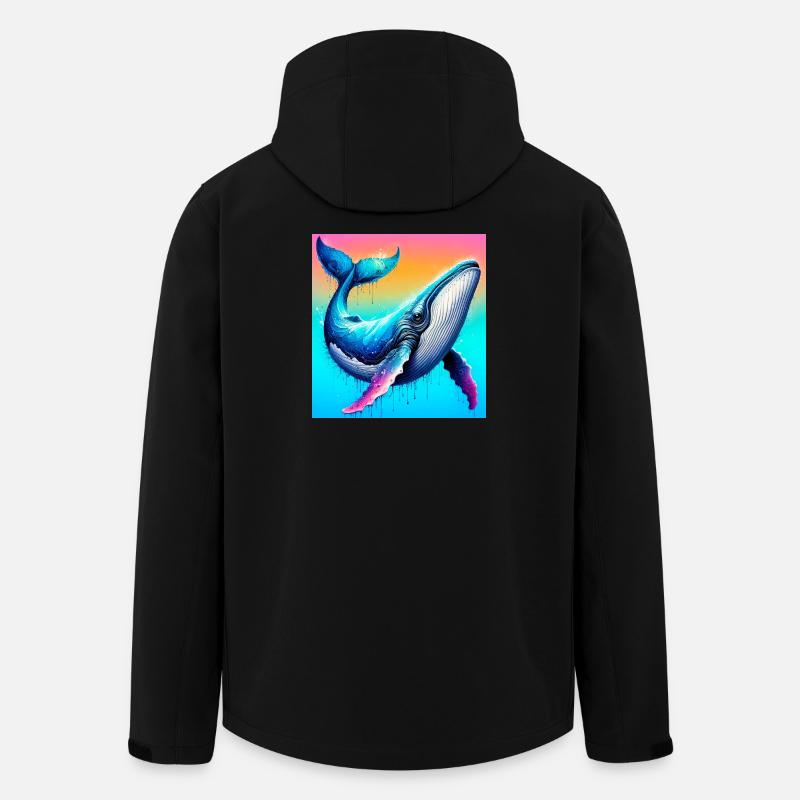 whale - Men’s Recycled Softshell Jacket by Stanley/Stella - black