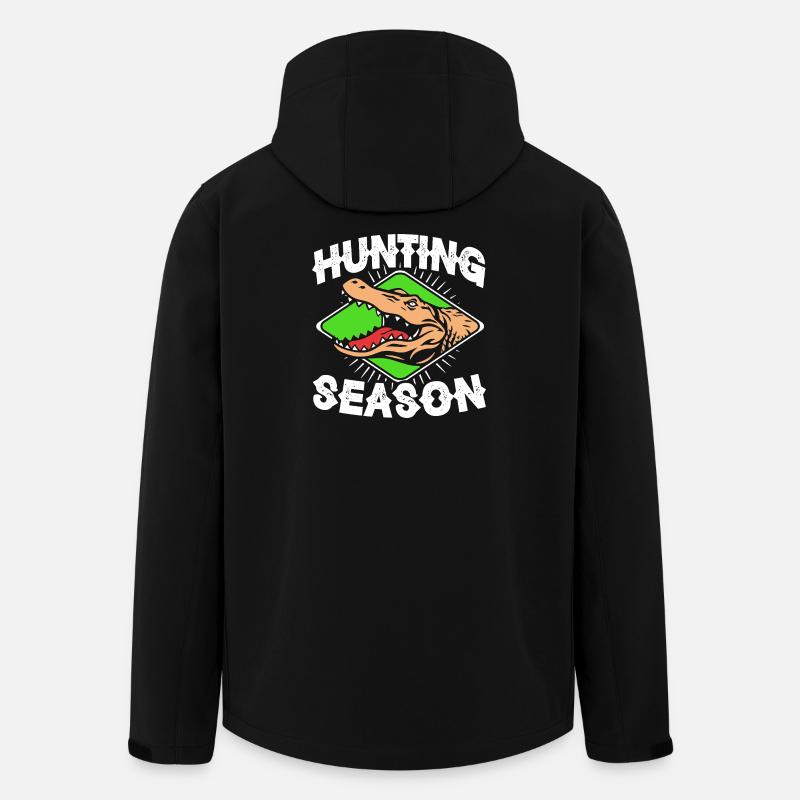 Krokodil Jagd - Recycelte Männer Softshell-Jacke von Stanley/Stella - Schwarz