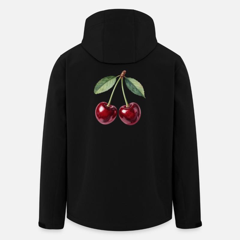 Cerises - Veste softshell homme en polyester recyclé Stanley/Stella - noir