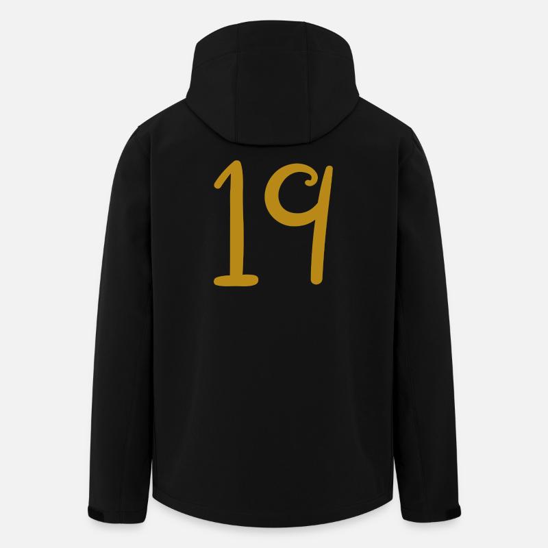 19 - Recycelte Männer Softshell-Jacke von Stanley/Stella - Schwarz