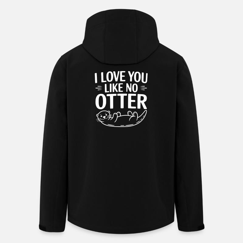 Je t’aime comme aucune loutre - Veste softshell homme en polyester recyclé Stanley/Stella - noir