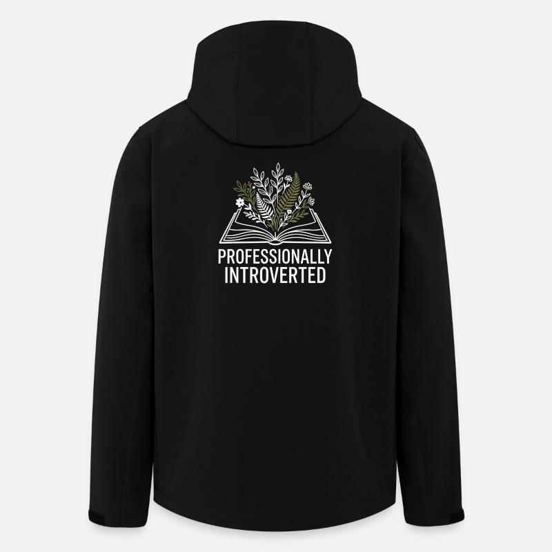 Professionally Introverted - Recycelte Männer Softshell-Jacke von Stanley/Stella - Schwarz