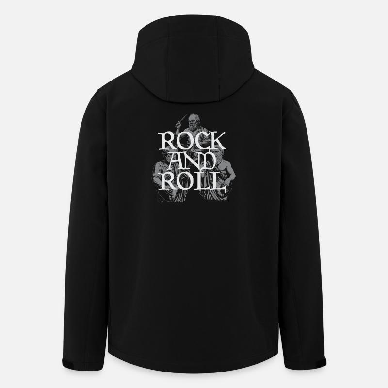 Classic Rock and Roll Philosopher Band - Men’s Recycled Softshell Jacket by Stanley/Stella - black