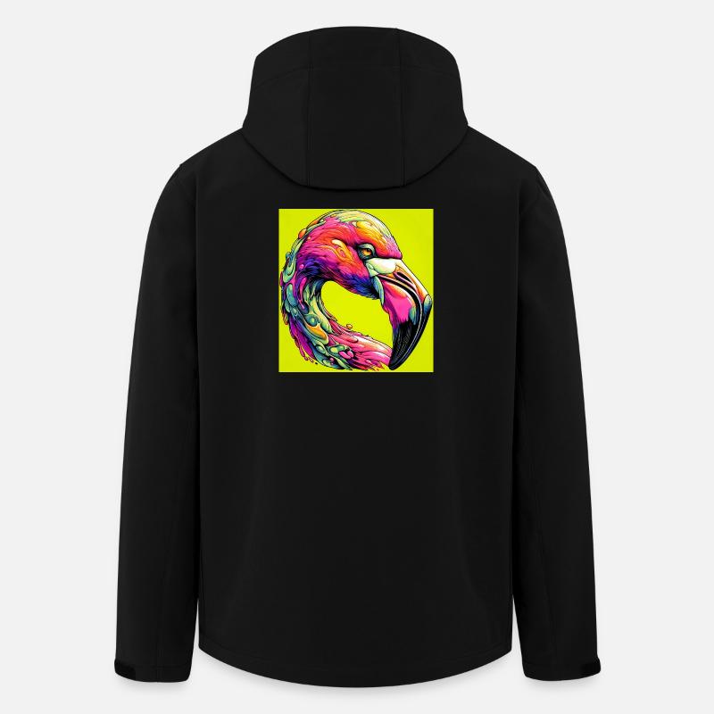 Flamant - Veste softshell homme en polyester recyclé Stanley/Stella - noir
