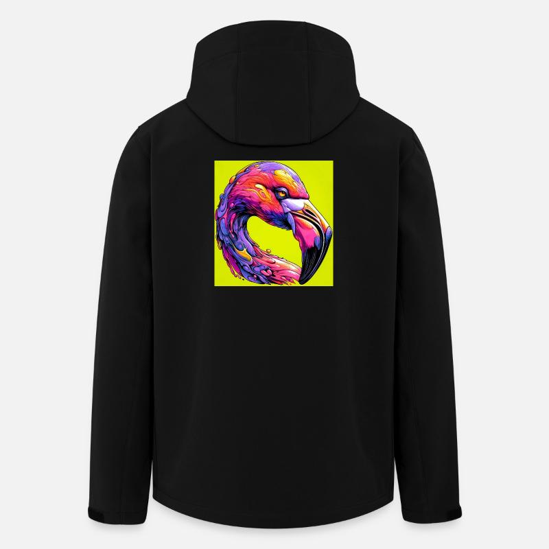 Flamant - Veste softshell homme en polyester recyclé Stanley/Stella - noir