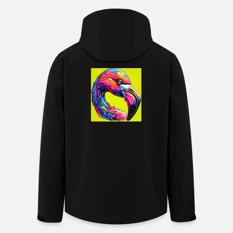 Flamant - Veste softshell homme en polyester recyclé Stanley/Stella - noir