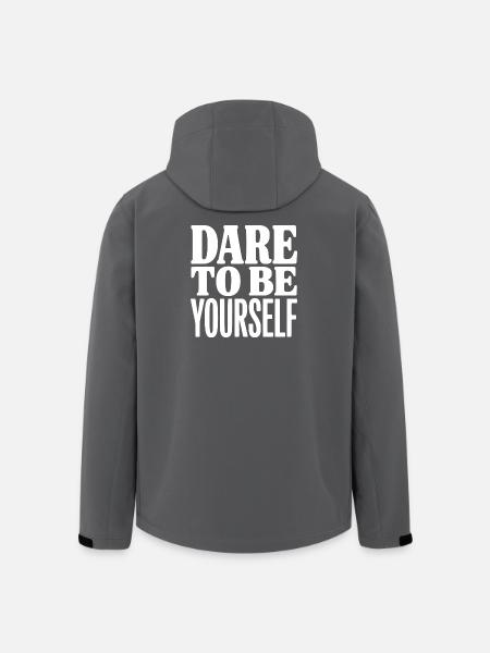 Dare To Be Yourself - Men’s Recycled Softshell Jacket by Stanley/Stella - black
