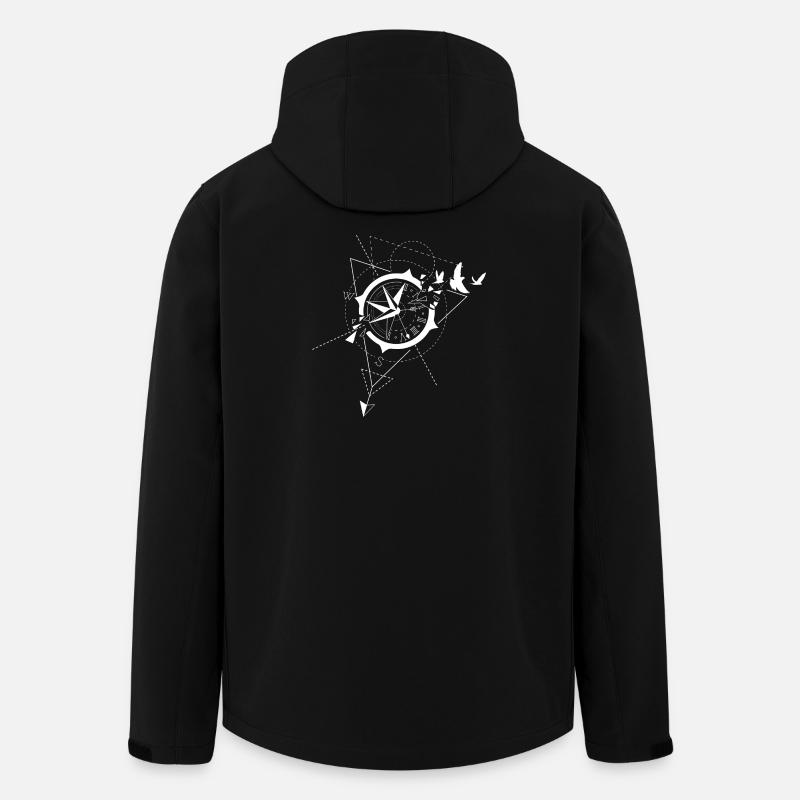Kompass - Recycelte Männer Softshell-Jacke von Stanley/Stella - Schwarz