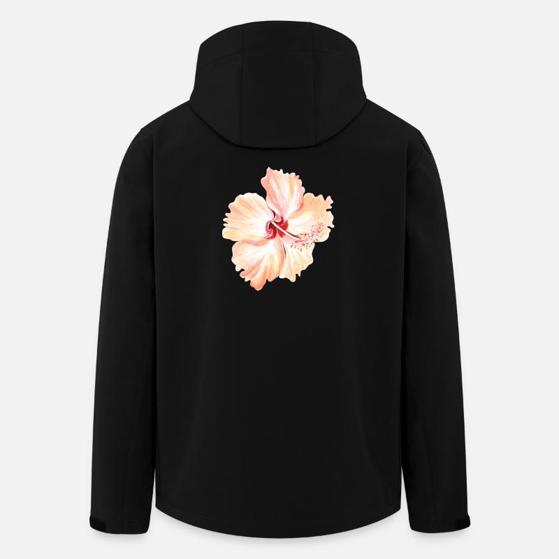 fleur - Veste softshell homme en polyester recyclé Stanley/Stella - noir