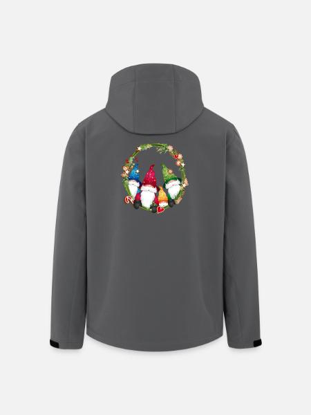 liten älvfamilj i en julram - Softshelljacka herr i återvunnen polyester Stanley/Stella - svart
