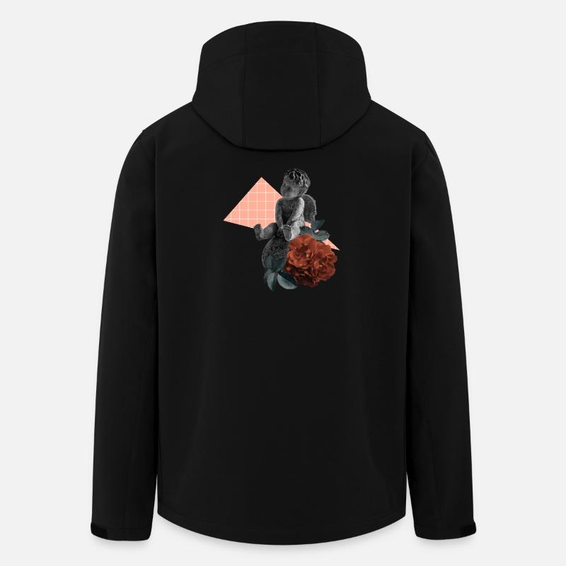 Cherub Rose Ästhetik - Recycelte Männer Softshell-Jacke von Stanley/Stella - Schwarz