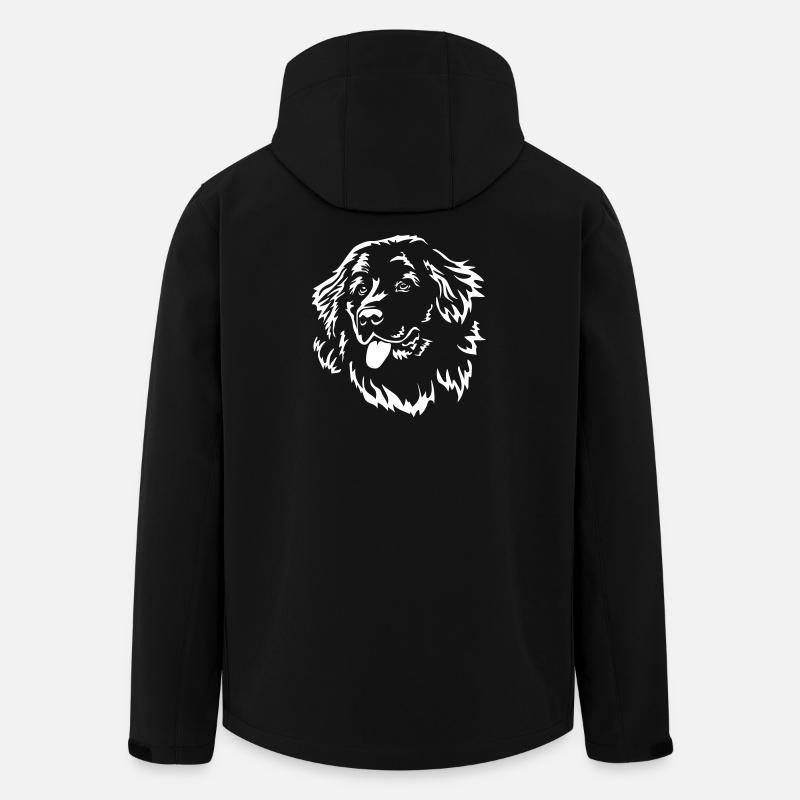 Tête de Terre-Neuve « Black Edition » - Veste softshell homme en polyester recyclé Stanley/Stella - noir