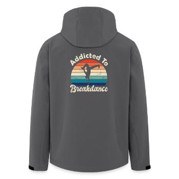 Breakdance - Recycelte Männer Softshell-Jacke von Stanley/Stella - Anthrazit - Hinten - AI Model Male 185 light (185cm)