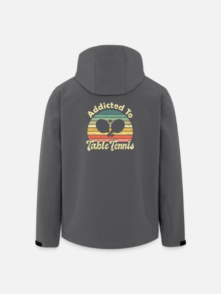Tischtennis Ping Pong - Recycelte Männer Softshell-Jacke von Stanley/Stella - Schwarz