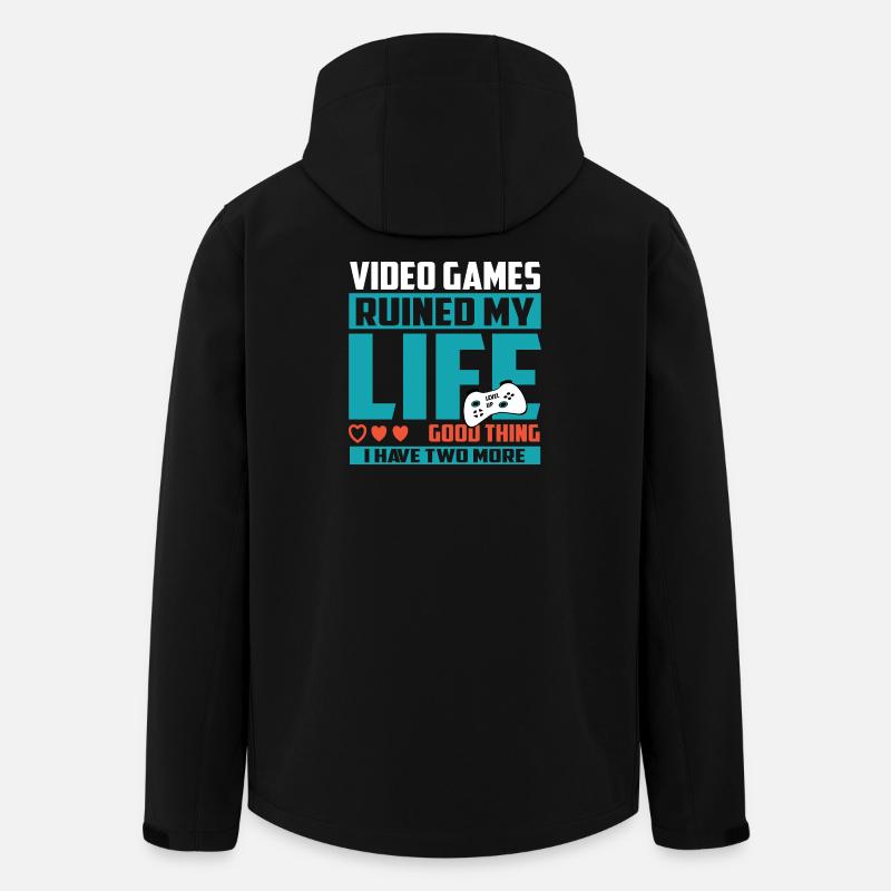 Gamer Extra Leben - Recycelte Männer Softshell-Jacke von Stanley/Stella - Schwarz