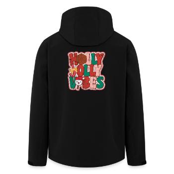 Holly Jolly Vibes - Veste softshell homme en polyester recyclé Stanley/Stella - noir - Dos - AI Model Male 185 light (185cm)