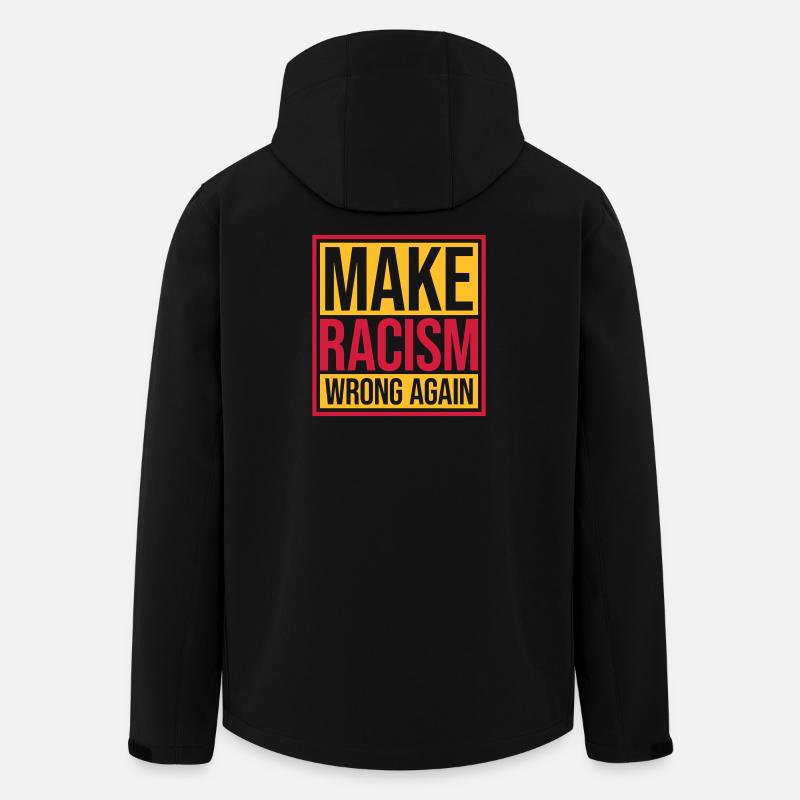 make racism wrong again - Recycelte Männer Softshell-Jacke von Stanley/Stella - Schwarz