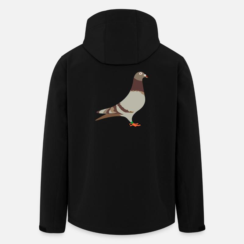 Racing pigeon red brown - Men’s Recycled Softshell Jacket by Stanley/Stella - black