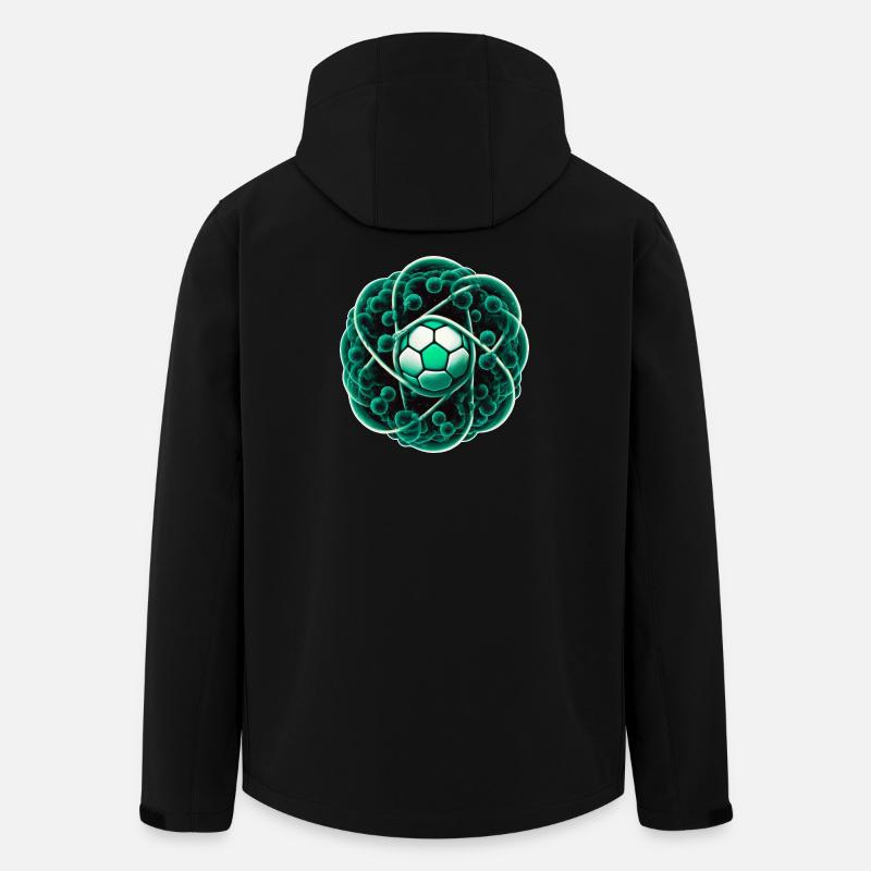 Fußball 02 - Recycelte Männer Softshell-Jacke von Stanley/Stella - Schwarz