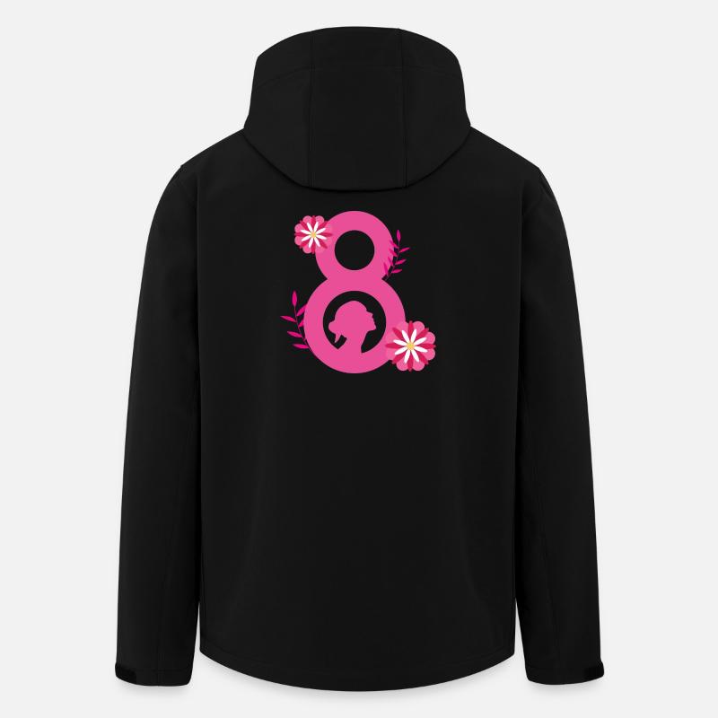 8. März Frauentag 1 - Recycelte Männer Softshell-Jacke von Stanley/Stella - Schwarz
