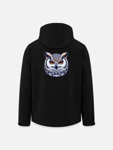 Owl - Men’s Recycled Softshell Jacket by Stanley/Stella - black