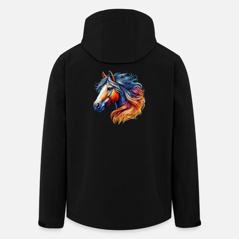 Cheval - Veste softshell homme en polyester recyclé Stanley/Stella - noir
