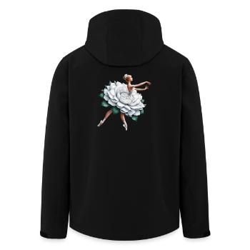 Balletttänzerin mit Tutu - Recycelte Männer Softshell-Jacke von Stanley/Stella - Schwarz - Hinten - AI Model Male 185 light (185cm)