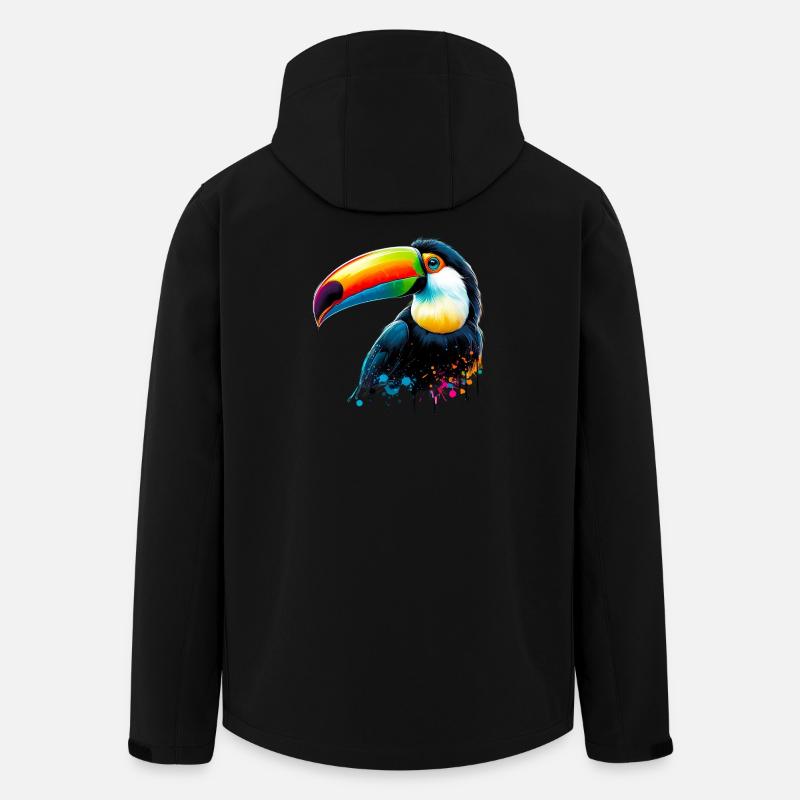 Toucan - Men’s Recycled Softshell Jacket by Stanley/Stella - black