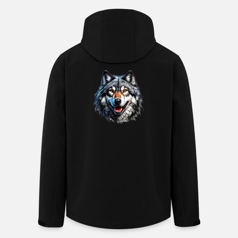 Loup - Veste softshell homme en polyester recyclé Stanley/Stella - noir