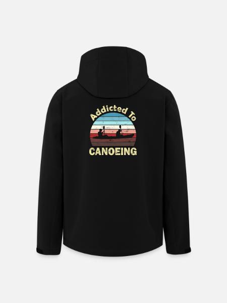 Canoe Canoeist - Men’s Recycled Softshell Jacket by Stanley/Stella - black