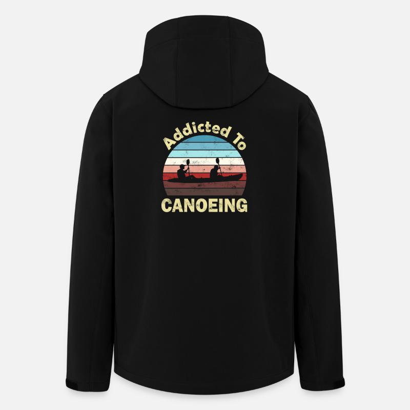 canoë canoéiste - Veste softshell homme en polyester recyclé Stanley/Stella - noir