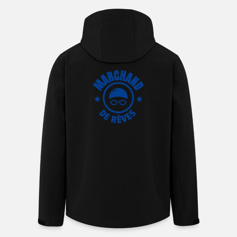 Schwimmen, Schwimmen, Schwimmen - Recycelte Männer Softshell-Jacke von Stanley/Stella - Schwarz