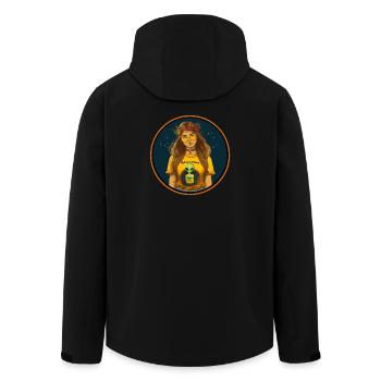 alien industries space cadet - Men’s Recycled Softshell Jacket by Stanley/Stella - black - Back - AI Model Male 185 light (185cm)