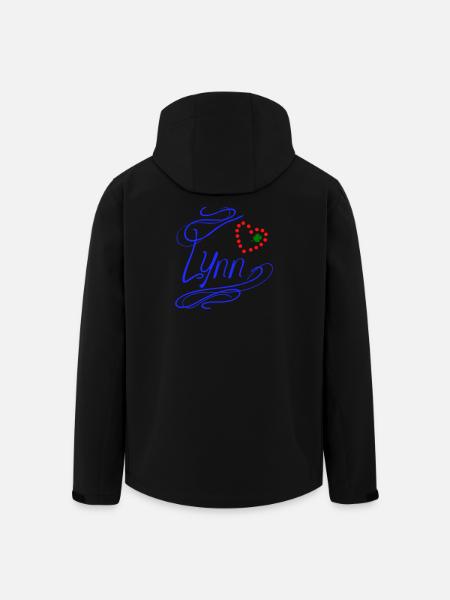 Lynn with heart and shamrock - Men’s Recycled Softshell Jacket by Stanley/Stella - black