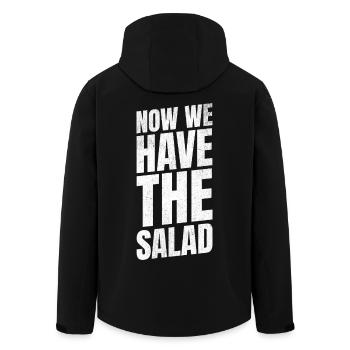 Now we have the salad English - Men’s Recycled Softshell Jacket by Stanley/Stella - black - Back - AI Model Male 185 light (185cm)
