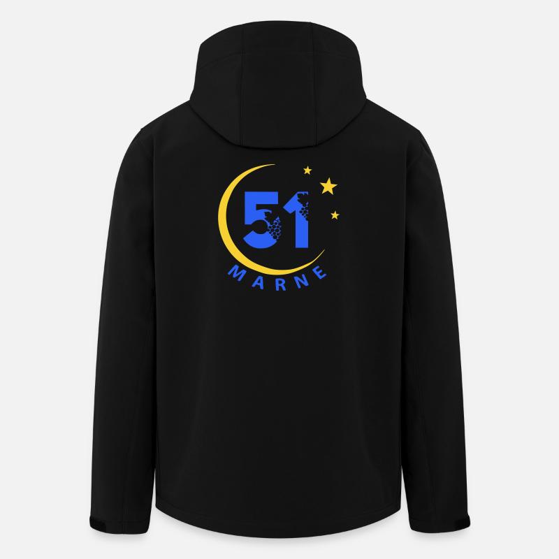 51 - Recycelte Männer Softshell-Jacke von Stanley/Stella - Schwarz