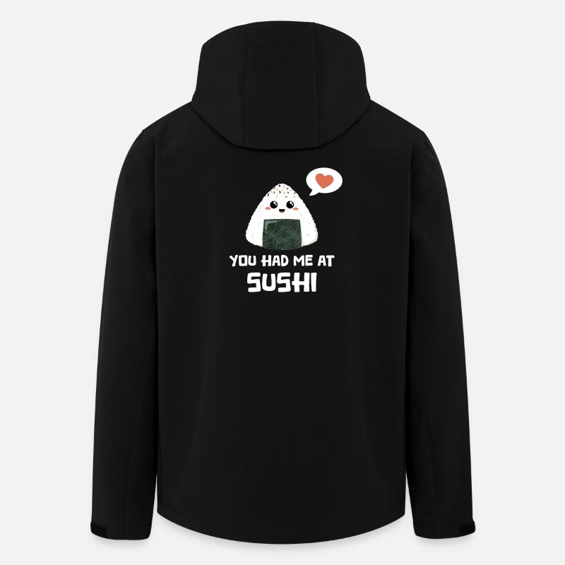 Sushi onigiri saying funny - Men’s Recycled Softshell Jacket by Stanley/Stella - black