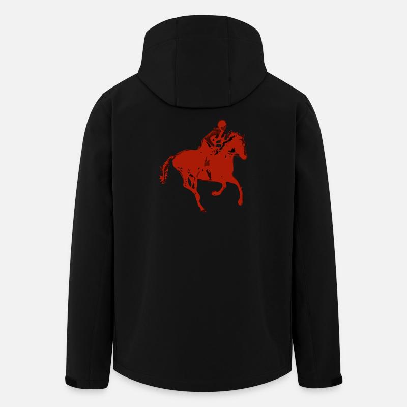 Dynamischer Reiter  - Recycelte Männer Softshell-Jacke von Stanley/Stella - Schwarz