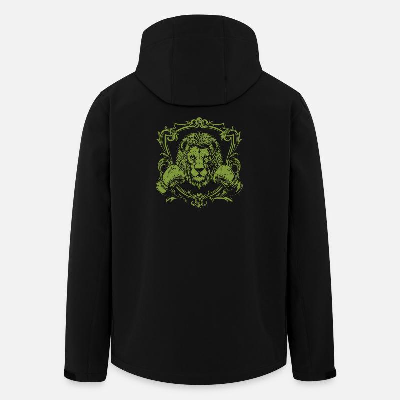 Löwe Boxer Boxhandschuhe - Recycelte Männer Softshell-Jacke von Stanley/Stella - Schwarz
