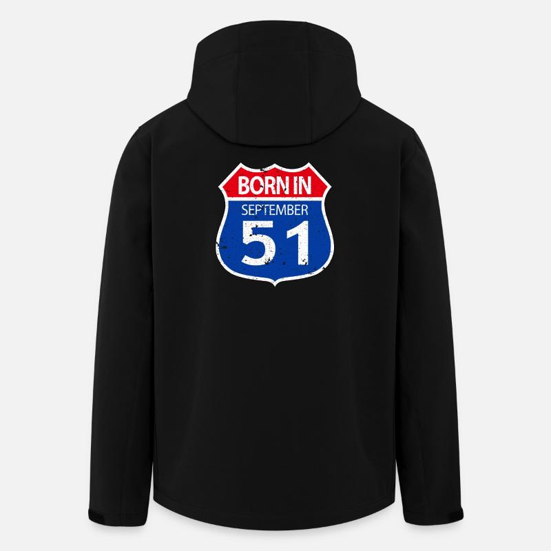 Geboren_im_September_51 - Recycelte Männer Softshell-Jacke von Stanley/Stella - Schwarz