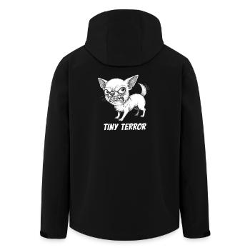 Chihuahua Tiny Terror – wütender Hund Spruch - Recycelte Männer Softshell-Jacke von Stanley/Stella - Schwarz - Hinten - AI Model Male 185 light (185cm)