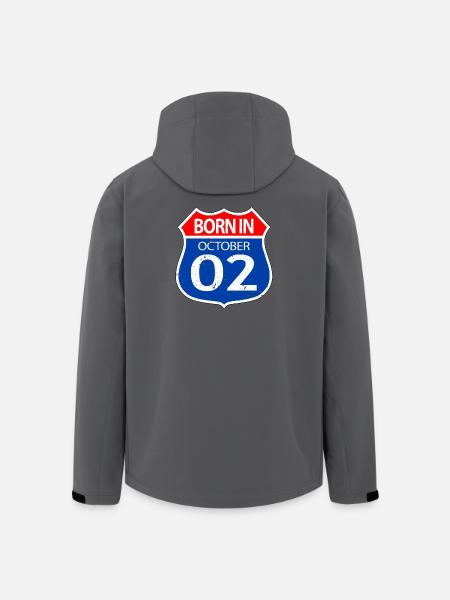 Né_en_octobre_02 - Veste softshell homme en polyester recyclé Stanley/Stella - noir