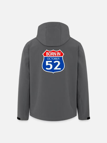 Born_in_October_52 - Men’s Recycled Softshell Jacket by Stanley/Stella - black