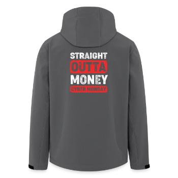 Kaufrausch Cyber Monday - Recycelte Männer Softshell-Jacke von Stanley/Stella - Anthrazit - Hinten - AI Model Male 185 light (185cm)
