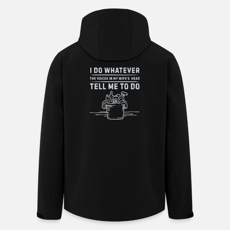 I_do_Anything_for_Wife_12 - Recycelte Männer Softshell-Jacke von Stanley/Stella - Schwarz