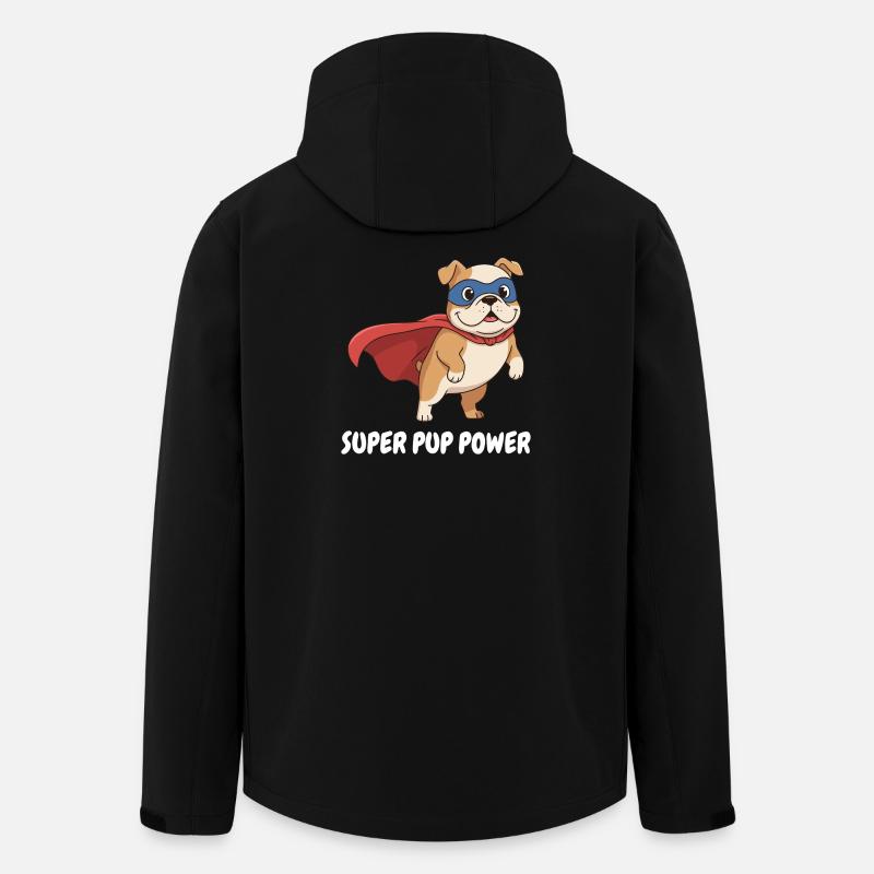 Cape de chien super-héros - Veste softshell homme en polyester recyclé Stanley/Stella - noir