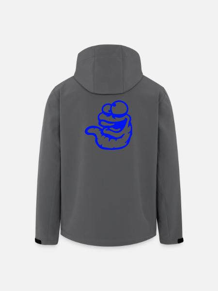 Mask, Skrattar, Galen, Kisar, Dum, Dum - Softshelljacka herr i återvunnen polyester Stanley/Stella - svart